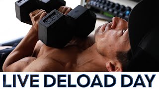 LIVE Deload Workout and QampA – Getting JACKED in the GARAGE September 2024 [upl. by Eltsyrc350]