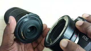 Remove Canon EF or EFS Lens from EFEOS R Mount Adapter  Detach EFS Lens from Canon EOS R Series [upl. by Ma]