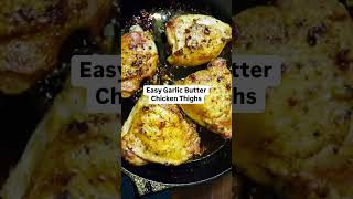 EASY Garlic Butter Chicken Thighs  🧄🧈🍗 Cast Iron Skillet Dinners  Seed Oil Free [upl. by Uhn70]