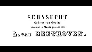 Beethoven  Sehnsucht №1 WoO 134 18078 [upl. by Silliw]