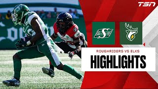 CFL WEEK 18 Saskatchewan Roughriders vs Edmonton Elks FULL HIGHLIGHTS [upl. by Ahcila]