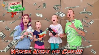 Monopoly Cash Grab with Real Money in Real Life Winner Keeps the Cash [upl. by Tymon]