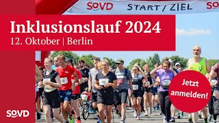 SoVDInklusionslauf 2024 Sei dabei am 12 Oktober in Berlin [upl. by Chor]