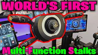 Worlds First Moza Racing MultiFunction Stalk Unboxing Install amp Test for Sim TruckingRacing [upl. by Pacheco]