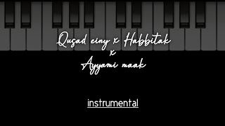 medley cover  Qusad einy x habbitak x ayyami maak  instrument karaoke [upl. by Aiehtela]