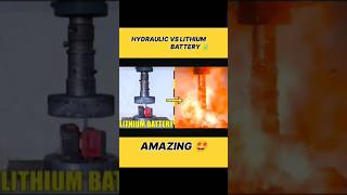 HYDRAULIC VS LITHIUM BATTERY🔋LIKE AND SUBSCRIBEytshortslike subscribeexplosion Techindians [upl. by Bierman]