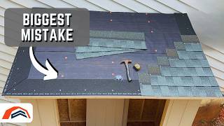 How To Roof A 4x8 Lean To Shed With Architectural Shingles [upl. by Calica]