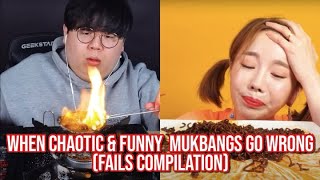 when chaotic mukbangs go WRONG compilation funny fails [upl. by Asim]