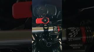 Kawasaki Ninja 650 installed Matris Steering Damper phone mount with Quadlock Vibration Damper [upl. by Eladnor]