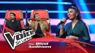 Tharushi Malisha  Shallow  Blind Auditions  The Voice Sri Lanka [upl. by Dreda]