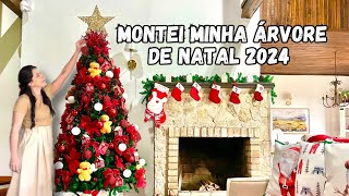 Minha árvore de Natal 2024  A decoração ficou linda [upl. by Akema48]