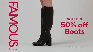 Famous Footwear  Save up to 50 on Boots for a limited time [upl. by Marcin490]