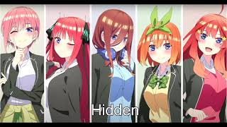 The Quintessential Quintuplets ∬ OST  Track 6  Hidden [upl. by Ameyn88]