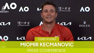 Miomir Kecmanovic Press Conference 3R  Australian Open 2022 [upl. by Codi]