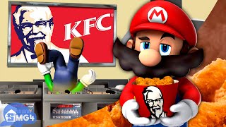 SMG4 Mario Works At KFC [upl. by Swarts]