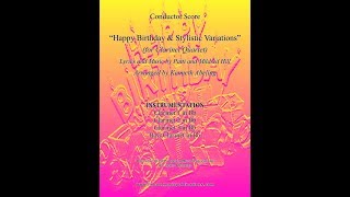 Happy Birthday and Stylistic Variations for Clarinet Quartet [upl. by Ortiz689]