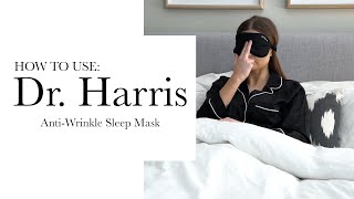 How to use Dr Harris AntiWrinkle Sleep Mask [upl. by Outhe]