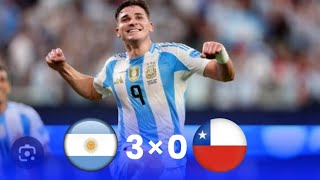 Argentina Vs Chile 30 All goals amp highlights 2024 [upl. by Noach287]