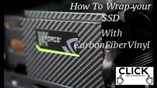 How To Custom Cover SSDCarbon Fiber Vinyl easy mod [upl. by Jews]