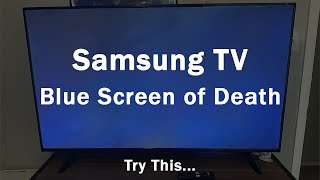 SAMSUNG TV Blue Screen Problem  No PictureWith SoundBlue Spots on Screen  How to Fix [upl. by Raffo412]