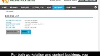 MMIS Video Guide  View Booking List [upl. by Ynattirb]