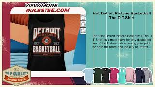 Hot Detroit Pistons Basketball The D TShirt [upl. by Yawnoc]