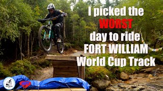 I picked the WORST day to ride the Fort William World Cup track [upl. by Magdalena]