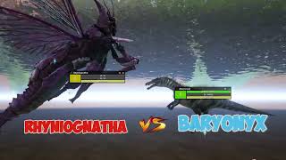 Rhyniognatha vs Water Creatures  Ark Survival evolved  New dino [upl. by Deer822]