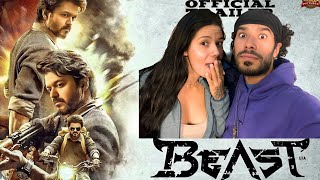 REACTION to Beast  Official Trailer  Thalapathy Vijay • LATIN COUPLE REACTS [upl. by Inait147]