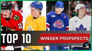 Top 10 Winger Prospects in NHL [upl. by Aisya940]