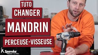 Comment changer le mandrin dune perceuse visseuse sans fil [upl. by Allerbag]