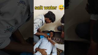 Salt Water Prank On Friends  shorts comedy friends prank youtubeshorts [upl. by Sucramraj]