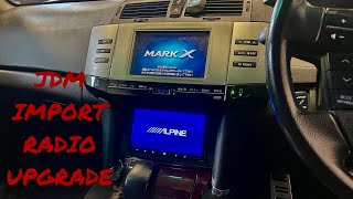 2007 TOYOTA MARKX RADIO UPGRADE WITH CUSTOM WORK [upl. by Appilihp238]