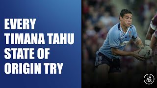 Every Timana Tahu State of Origin try [upl. by Naesal]