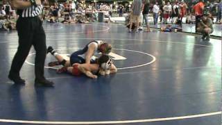 Demi Strub vs Marian Bosma  2010 USGWA 139 lbs Wrestling SemiFinals [upl. by Engeddi]