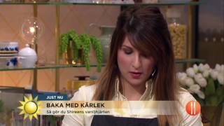 Shireen bakar vaniljhjärtan  i två smaker  Nyhetsmorgon TV4 [upl. by Carr]