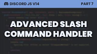 Advanced Command  Event Handler Discordjs v14 [upl. by Donalt]