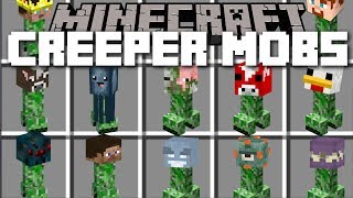 Minecraft CREEPER MOBS MOD  FIGHT OFF EVIL CREEPERS AND SAVE THE VILLAGERS Minecraft [upl. by Etnuahc779]