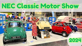 NEC Classic Motor Show 2024  rare cars classics tanks and more [upl. by Enihpled]