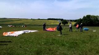 Orbigny  Parapente  décollage au treuil [upl. by Eula]