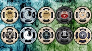 10 Celestion speakers  Comparison high gain [upl. by Orvil]