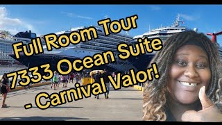 Full Room Tour of 7333 on the Carnival Valor [upl. by Alejoa]