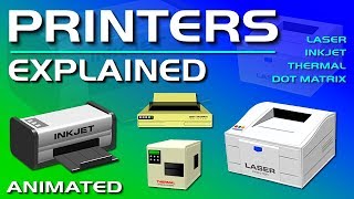 Printers Explained  Laser Inkjet Thermal amp Dot Matrix [upl. by Archambault]