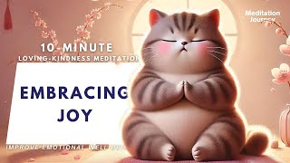 Embracing Joy 10Minute LovingKindness Meditation for Happiness [upl. by Nilahs721]