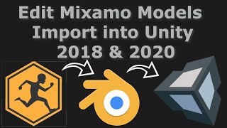 Edit Mixamo Models with Blender Import in Unity [upl. by Htrowslle456]