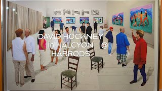 David Hockney Living in Colour at Halcyon Harrods [upl. by Enihpets]