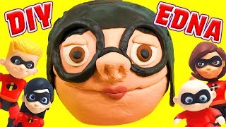 Incredibles 2 Movie DIY PlayDoh Edna With Elastigirl Mr Incredible Violet Dash amp Jack Jack [upl. by Nov905]