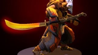 Dota 2 Juggernaut — Fireborn Odachi and Fireborn Assault kinetic gem preview [upl. by Hasila65]