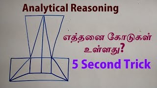 ANALYTICAL REASONING IN TAMIL  COUNTING OF LINES IN TAMIL  TNPSC SSC IBPS RRB  AAKKAN MATHS [upl. by Haelat179]