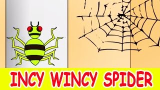 Incy Wincy SpiderClimbed up the Water Spout  Animated Nursery Rhyme in English [upl. by Lasala521]